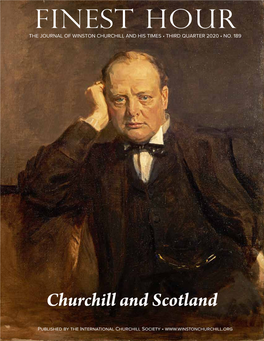 Finest Hour the Journal of Winston Churchill and His Times • Third Quarter 2020 • No