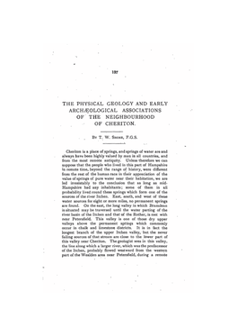 The Physical Geology and Early Archaeological Associations of the Neighbourhood of Cheriton