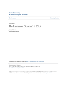 The Parthenon, October 21, 2015