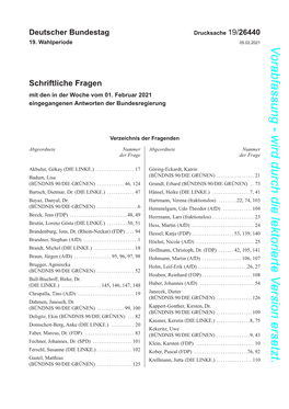 Drucksache 19/26440 19