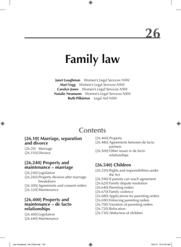 Family Law Handbook