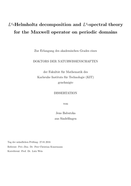 Lq-Helmholtz Decomposition and Lq-Spectral Theory for the Maxwell Operator on Periodic Domains