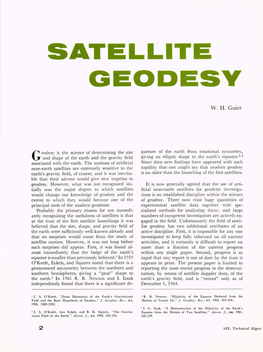 Satellite Geodesy