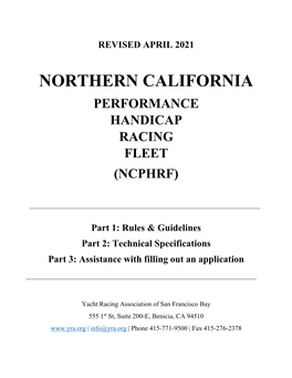 Northern California Performance Handicap Racing Fleet (Ncphrf)