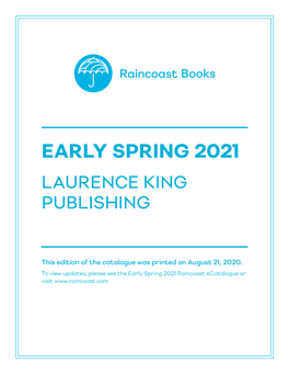 Early Spring 2021 Laurence King Publishing