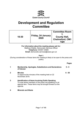 Development and Regulation Committee