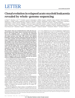 LETTER Doi:10.1038/Nature10738