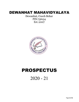 Prospectus 2020 - 21