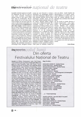 Din Oferta Festivalului National De Teatru 1 Hamlet De William Shakespeare, Regia: Vlad Mugur, Aleg 19 Critici