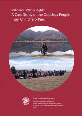 A Case Study of the Quechua People from Chinchero, Peru
