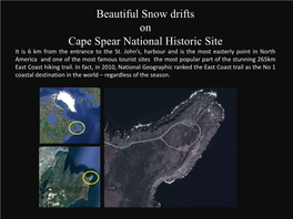 Turbulence in Wind Revealed by Snow on Cape Spear, Newfoundland