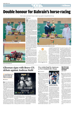 Double Honour for Bahrain's Horse-Racing