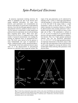 Spin-Polarized Electrons