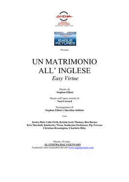 Un Matrimonio All' Inglese