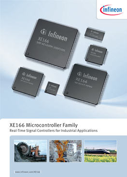 XE166 Microcontroller Family Real-Time Signal Controllers for Industrial Applications