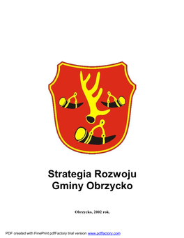 Strategia Rozwoju Gminy Obrzycko