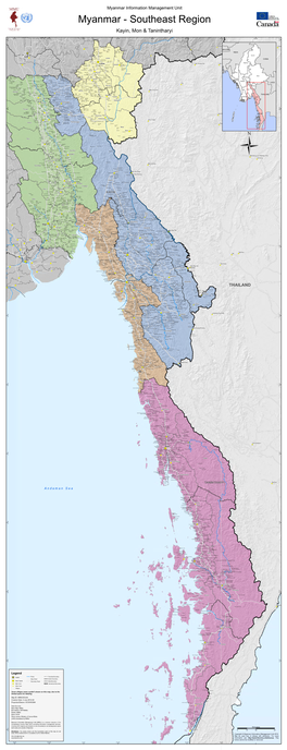 Myanmar Information Management Unit Myanmar - Southeast Region Kayin, Mon & Tanintharyi
