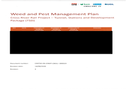 Weed and Pest Management Plan