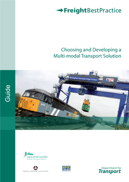 Choosing and Developing a Multi-Modal Transport Solution Guide Acknowledgements