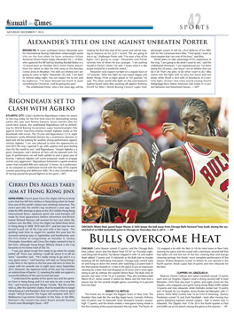 Bulls Overcome Heat