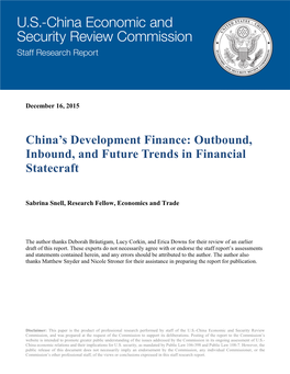 Outbound, Inbound, and Future Trends in Financial Statecraft