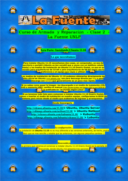 Curso De Armado Y Reparación - Clase 2 - La Fuente UNLP