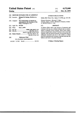 United States Patent (19) 11) 4,172,048 Dunlap 45 Oct