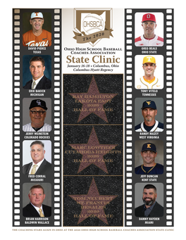 State Clinic, Ohio State University January 16Th, 17Th and 18Th of 2020
