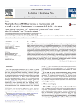 Advanced Diffusion MRI Fiber Tracking in Neurosurgical and Neurodegenerative Disorders and Neuroanatomical Studies: a Review