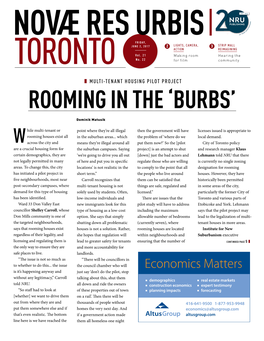 Rooming in the 'Burbs'