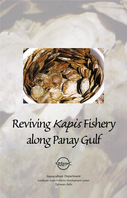 Reviving Kapisfishery Along Panay Gulf