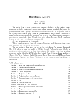 Homological Algebra