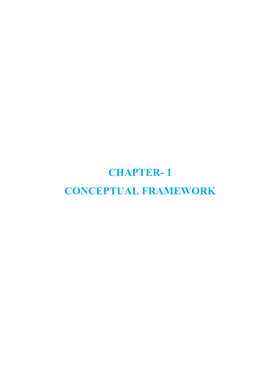 Chapter- 1 Conceptual Framework