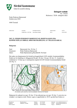 Sirdal Kommune Enhet for Arealforvaltning