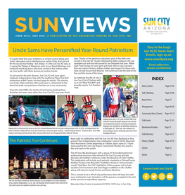 July 2019 • a Publication of the Recreation Centers of Sun City, Inc
