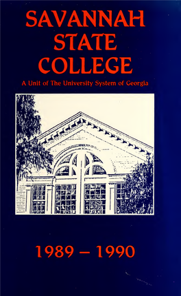 Savannah State College Bulletin