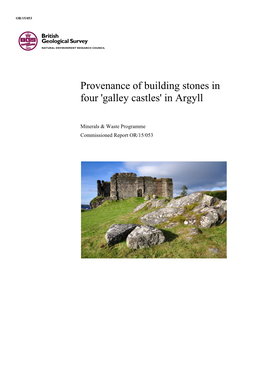 'Galley Castles' in Argyll
