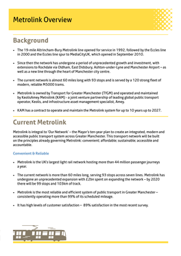 Metrolink Overview