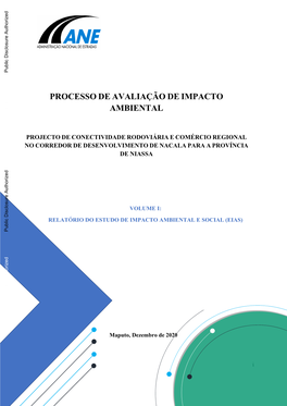 Processo De Avaliação De Impacto Ambiental Contrato Nº: Mz- Mimaip- 26547-Cs-Cqs/2018