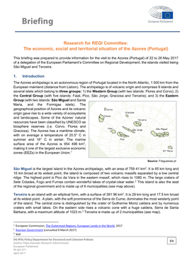 The Economic, Social and Territorial Situation of the Azores (Portugal)