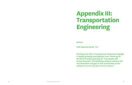 Appendix III: Transportation Engineering