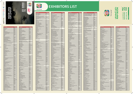 EXHIBITORS LIST COVER Host Venue Official Media Official Idexuae.Ae Partner Organised By