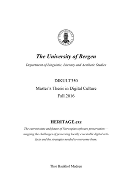 The University of Bergen