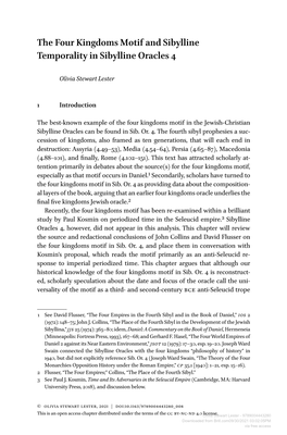 The Four Kingdoms Motif and Sibylline Temporality in Sibylline Oracles 4