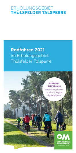 Radfahren 2021 Im Erholungsgebiet Thülsfelder Talsperre