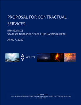 Proposal for Contractual Services Rfp #6248 Z1 State of Nebraska State Purchasing Bureau