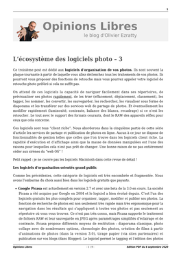Opinions Libres - 1 / 9 - Edition PDF Du 6 Septembre 2020 2
