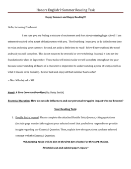 2021 Summer Reading Task 9H.Docx