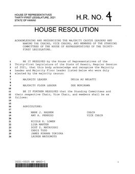 House Resolution