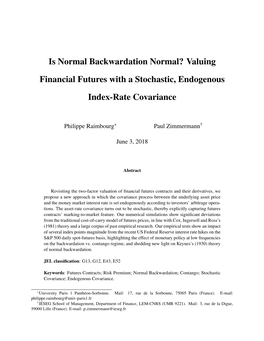 Valuing Financial Futures with a Stochastic, Endogenous Index-Rate Covariance